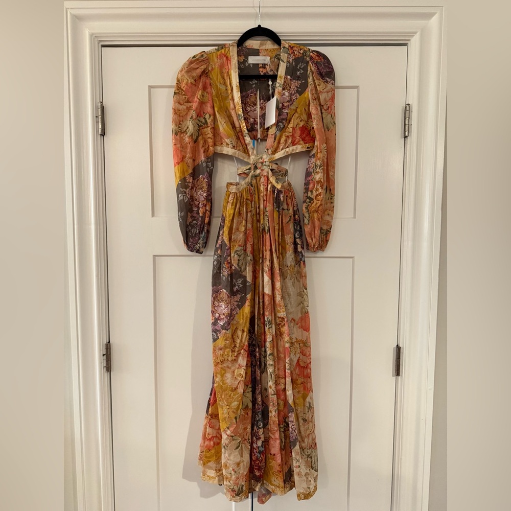 !!SOLD!! ZIMMERMANN NWT PATTIE PATCHWORK LONG DRESS SIZE 0